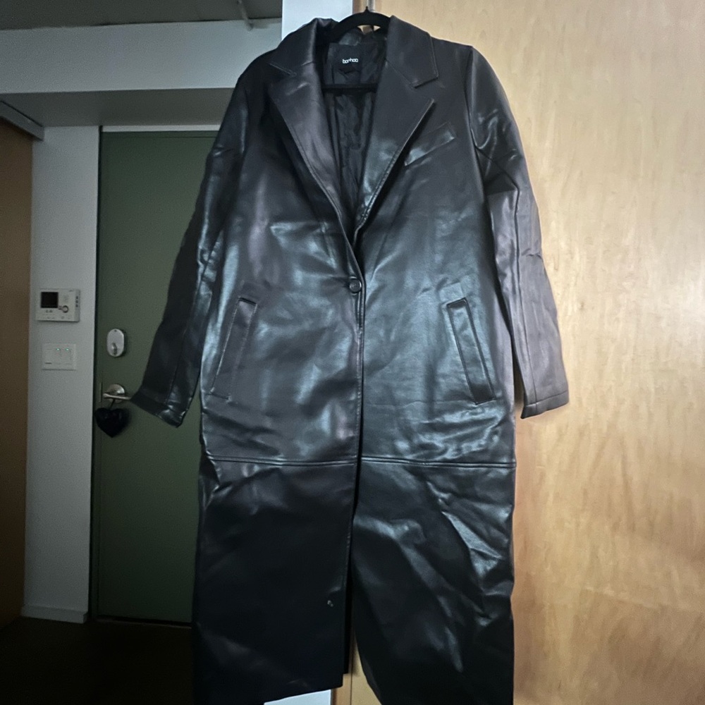 Boohoo Black Faux Leather Jacket